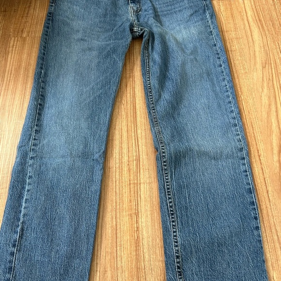 Levi's 505 Blue Straight-Leg Jeans Classic Denim Sz 38/29 - Picture 7 of 7